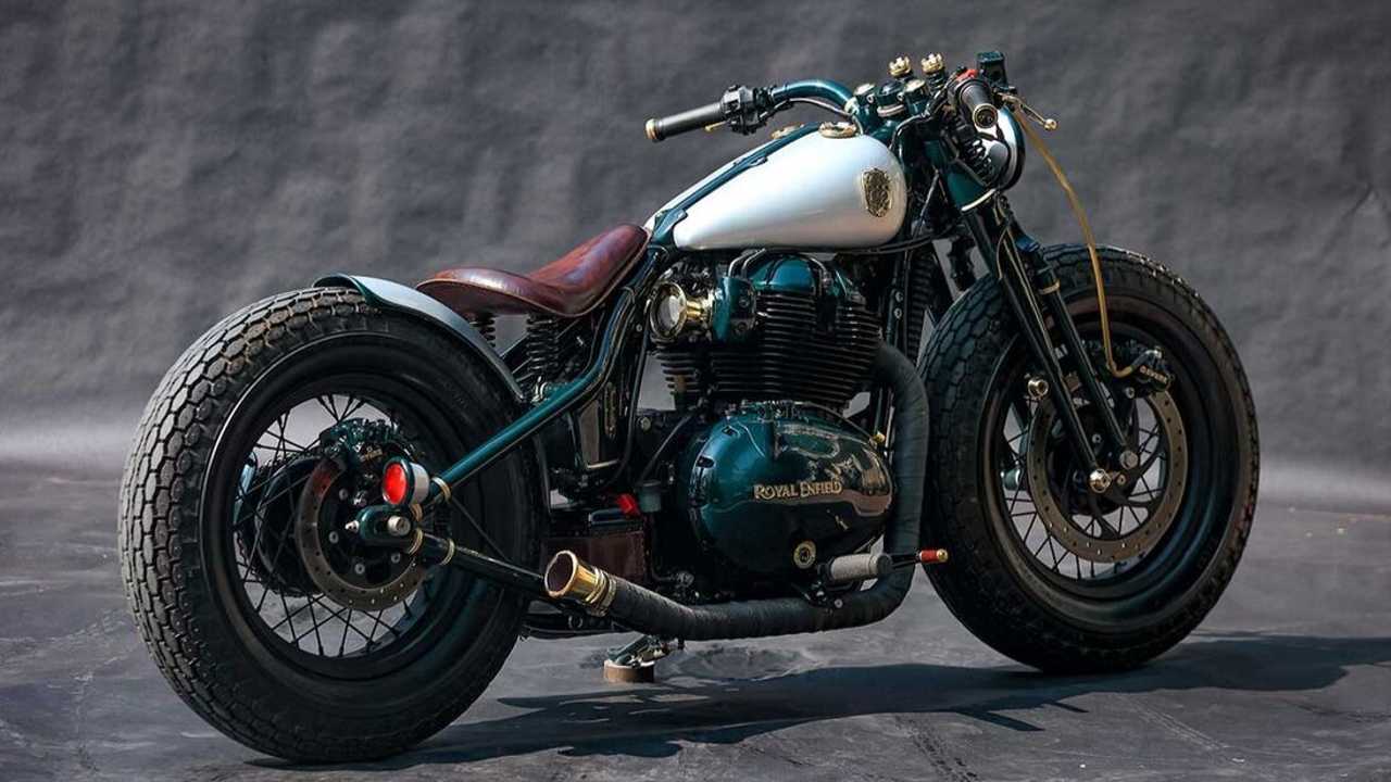 Rajputana Customs Royal Enfield Bobber Breaks Backs 