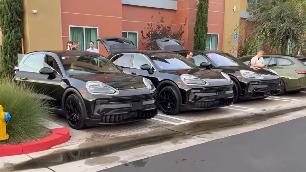 Die drei getesteten Cayenne-Prototypen