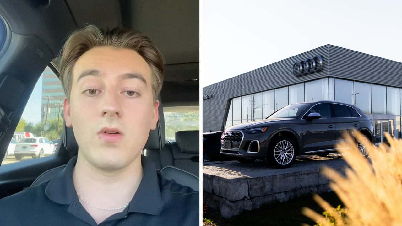 Woman returns Audi to the dealership when her lease ends
