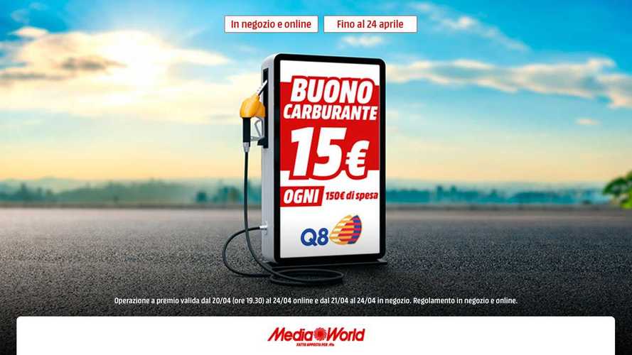 Buono carburante per chi compra da MediaWorld dal 21 al 24 aprile