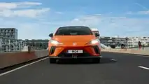 2023 MG MG4 Electric in European specification exterior front view driving