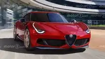 2024 Alfa Romeo Spor Otomobil Render Çalışmaları