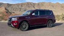 2023 Nissan Armada Platinum Exterior Front Quarter