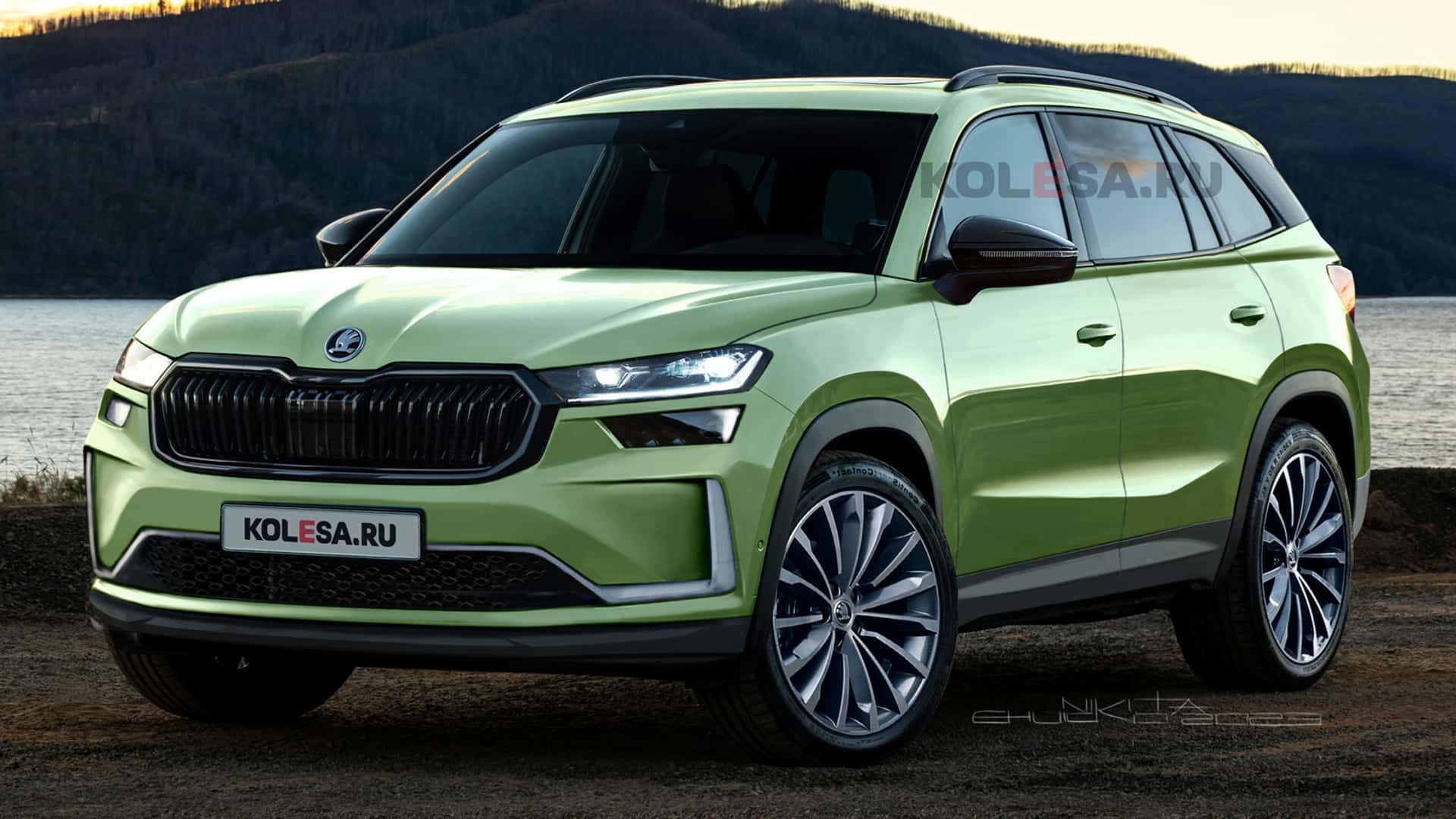 2024 Skoda Kodiaq Rendering Takes After Teasers SUV 