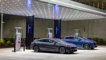 Mercedes-Benz Charging Hub at the headquarters of Mercedes-Benz USA in Sandy Springs, Georgia