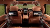 2024 BYD Yangwang U8 cabin with audio speakers highlighted