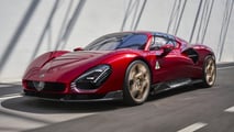 Alfa Romeo 33 Stradale, la vista di tre quarti anteriore