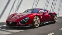 Alfa Romeo 33 Stradale, the three-quarter front view