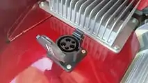 Volkswagen Beetle electric conversion J1772 charging port