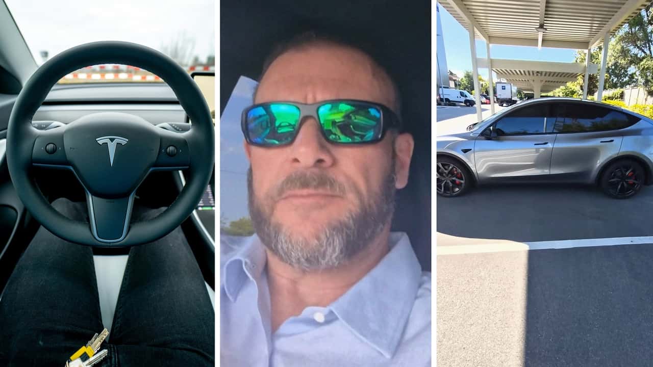 Man turns on full self driving in his Tesla