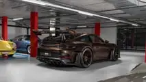 Porsche 911 GT3 RS (2026) in Macadamiametallic mit Elementen aus mattem Carbon