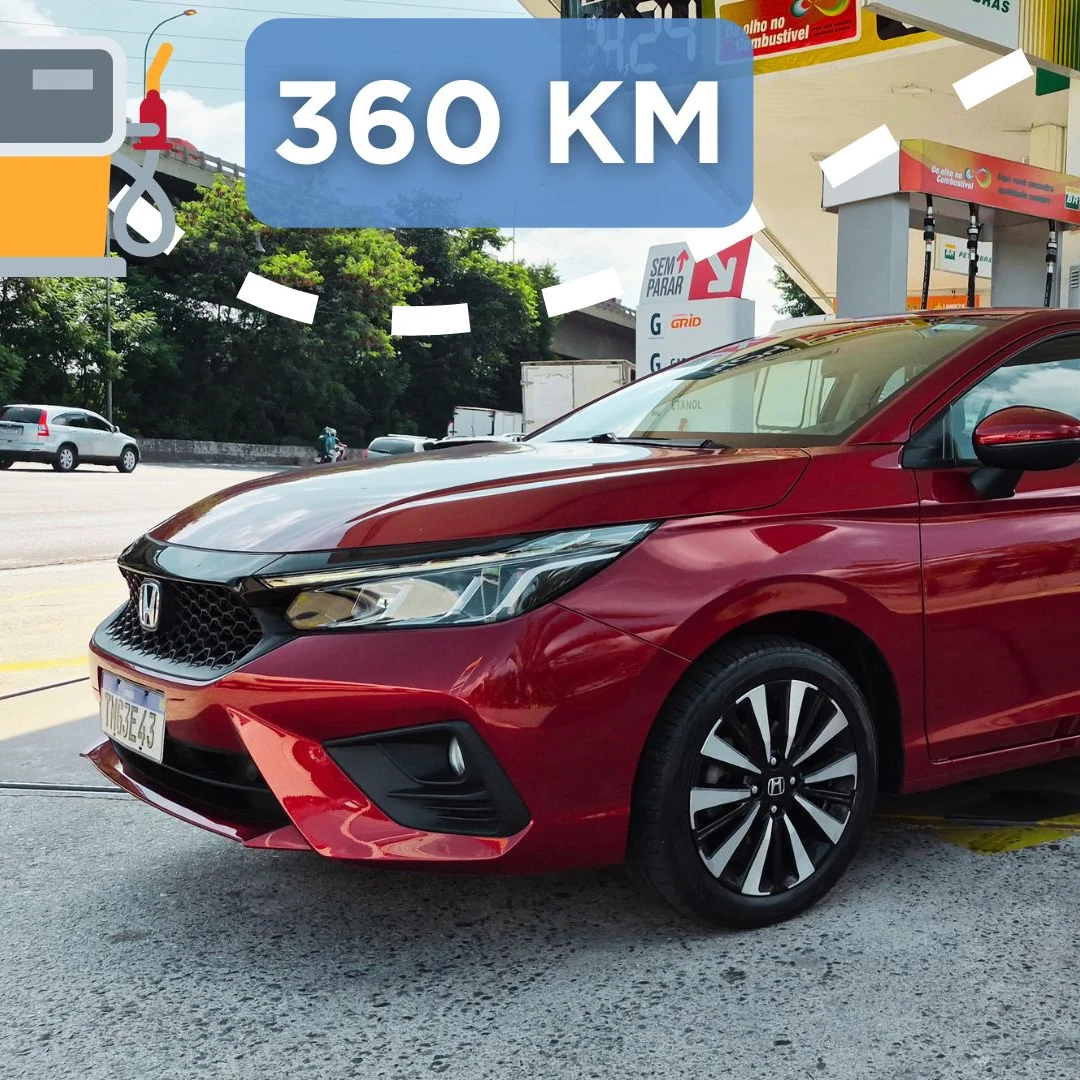 Teste de consumo de 360 km: Honda City Hatchback 1.5 aspirado