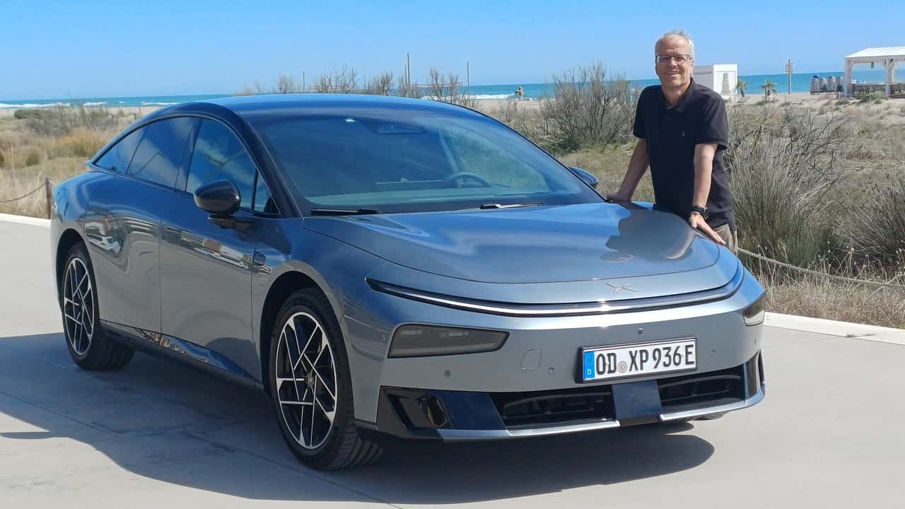 Xpeng P7+ mit Autor Stefan Leichsenring