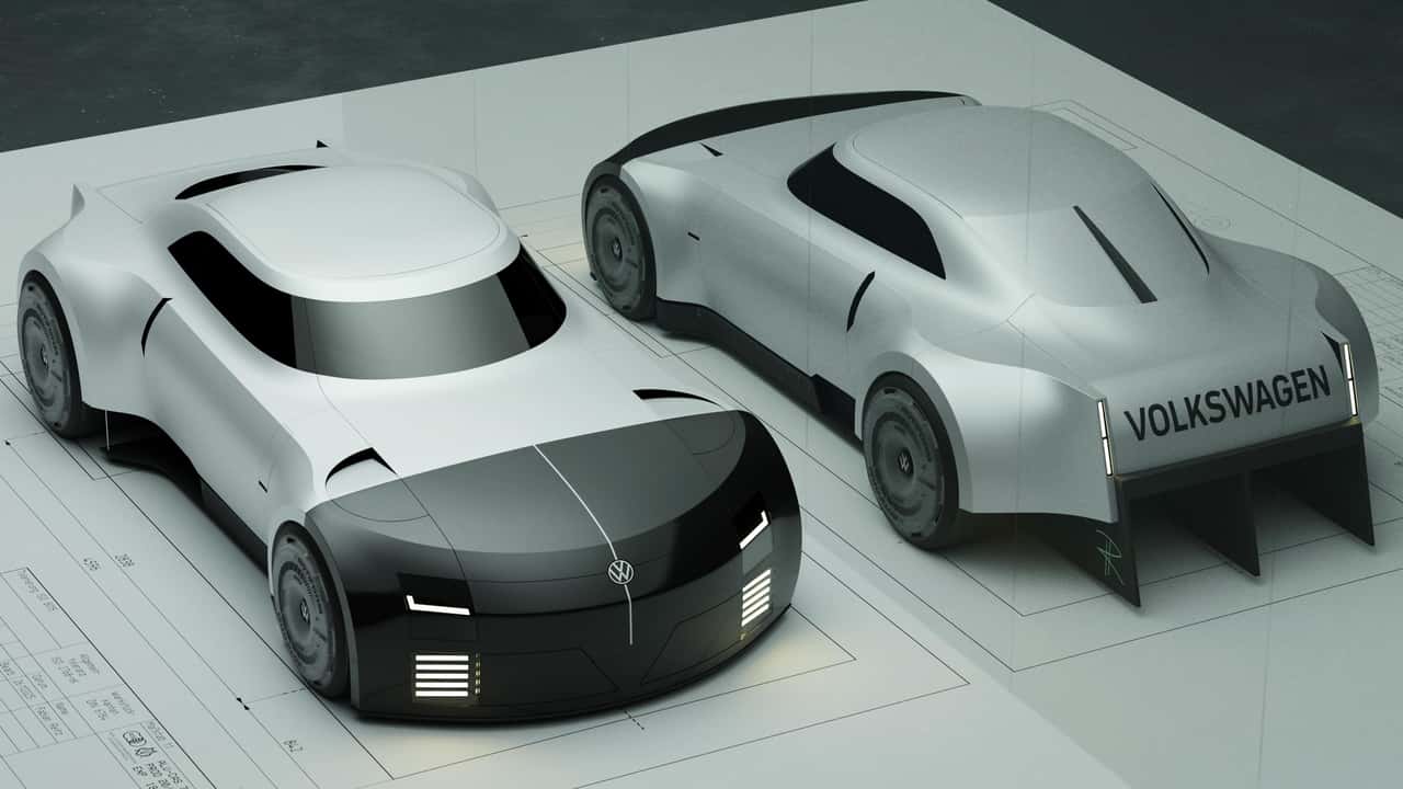 Volkswagen ID.DIN T14 — intern-designed supercar concept that VW should build
