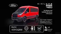 Cíclope Mencía 420 y 420e (2026) sobre Ford Transit