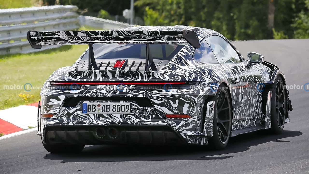 Porsche 911 GT3 RS Facelift (2027) Erlkönig am Nürburgring