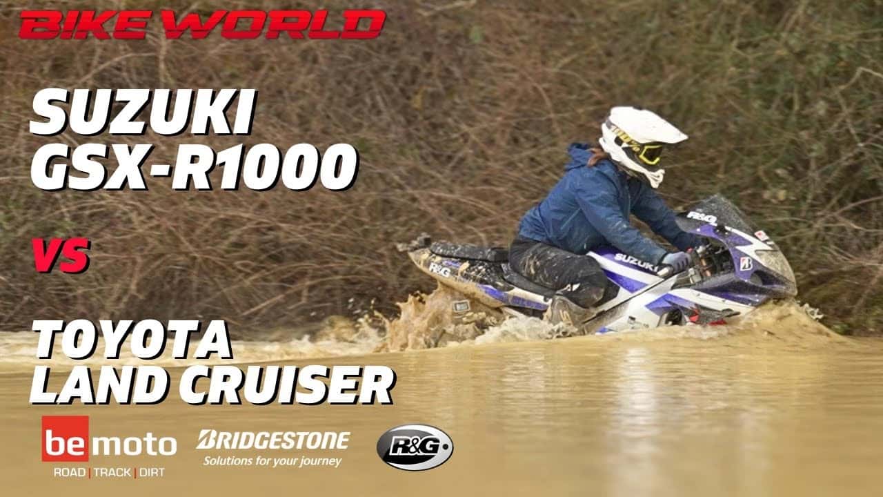 Off-Road Battle: Suzuki GSX-R1000 Versus Toyota Land Cruiser