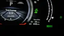 Lexus RX450h+ PHEV gauge cluster