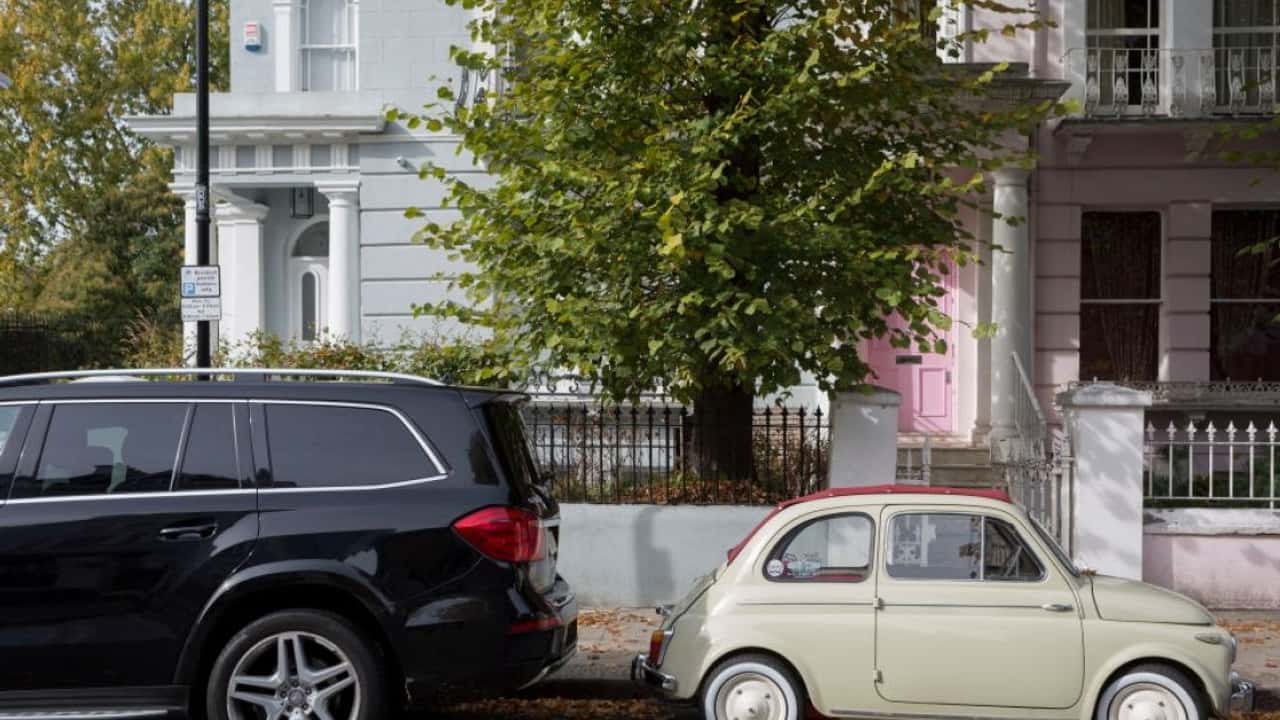 SUV parked in the UK