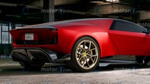 Nuova Lotus Esprit, il render di Motor1.com