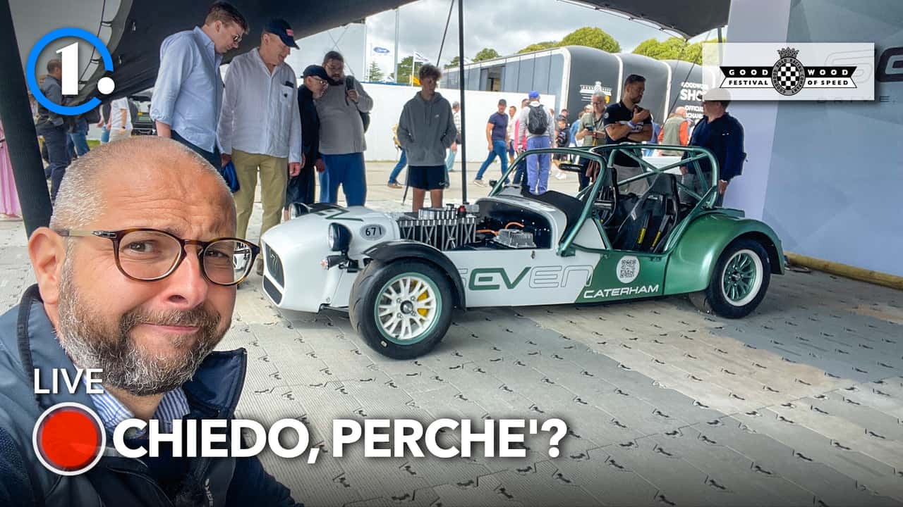 Caterham Seven EV frontale Goodwood