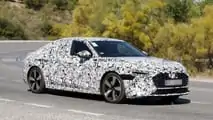 Photo d'espionnage latérale de l'Audi A5 Sportback