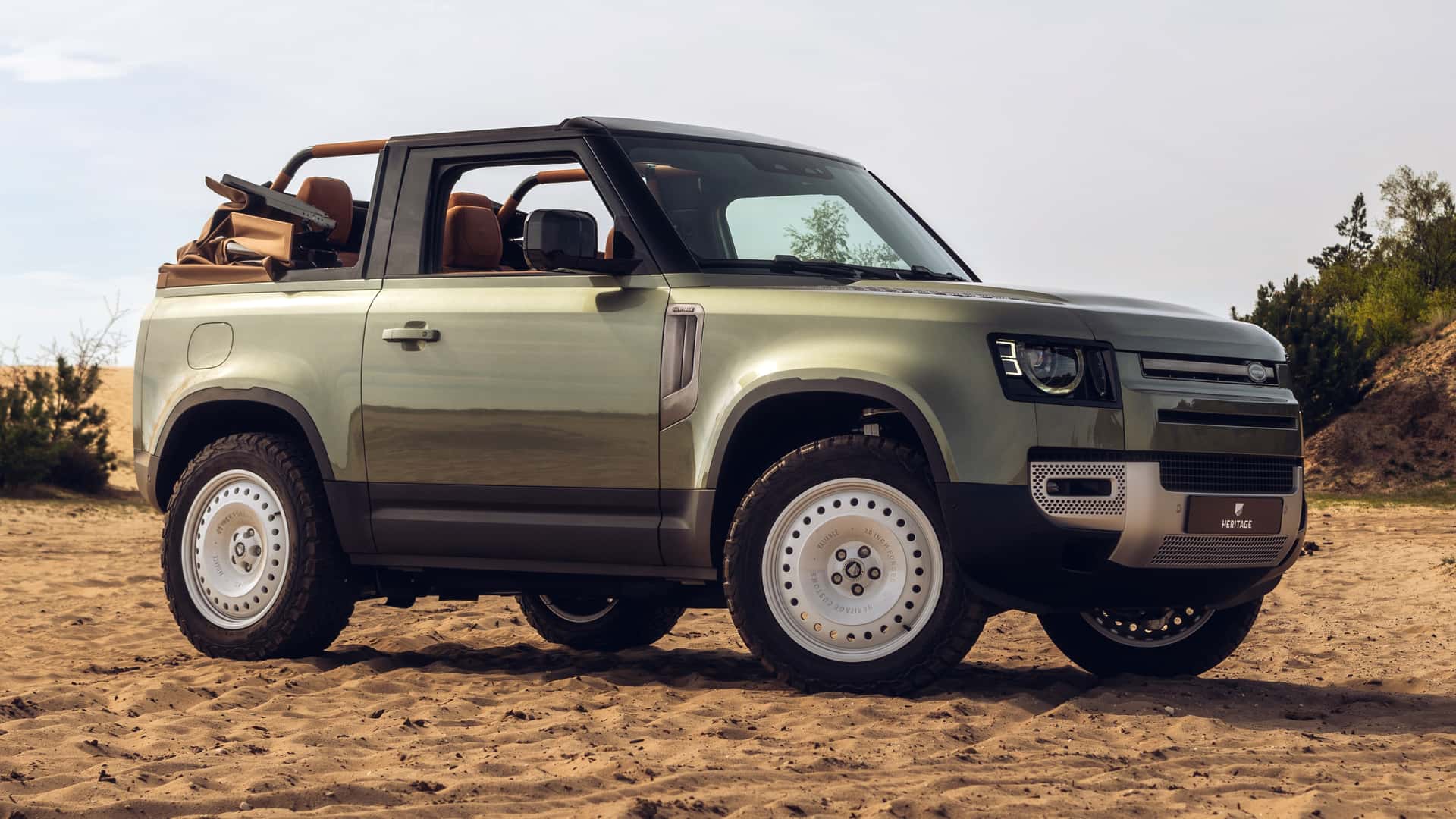 Land Rover Defender Gets Convertible Conversion From Heritage Customs Land Rover Defender Gets Convertible Conversion From Heritage Customs