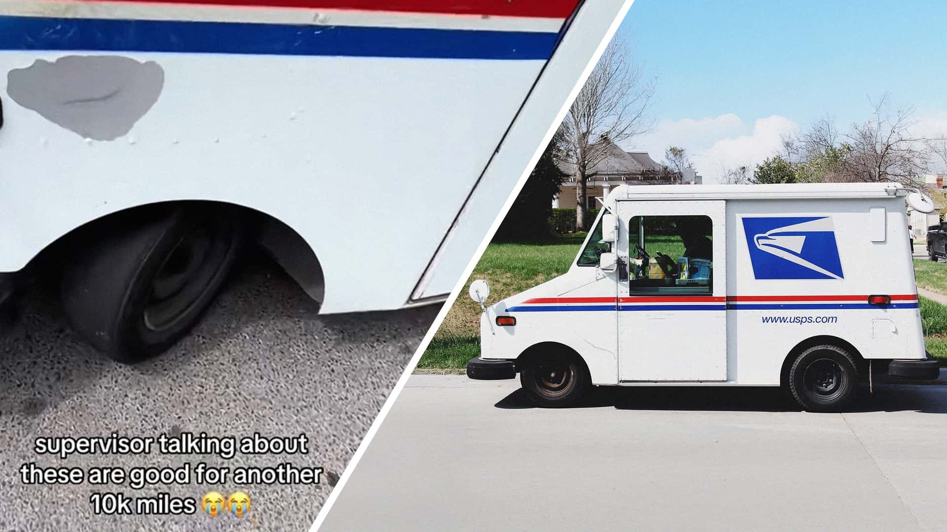 ‘I Smell a Million-Dollar Lawsuit:' USPS Driver Complains About Bald Tires. Then Boss Says They’re Good for Another 10K Miles