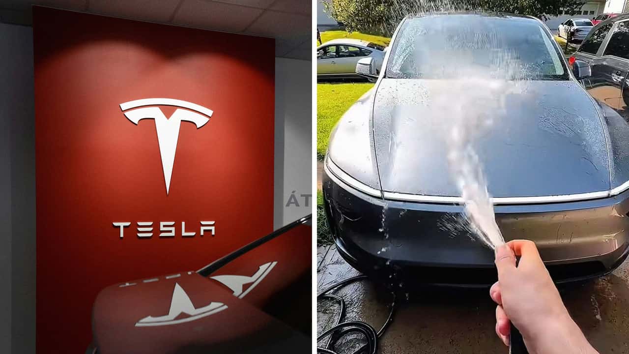 How do you wash a Tesla?