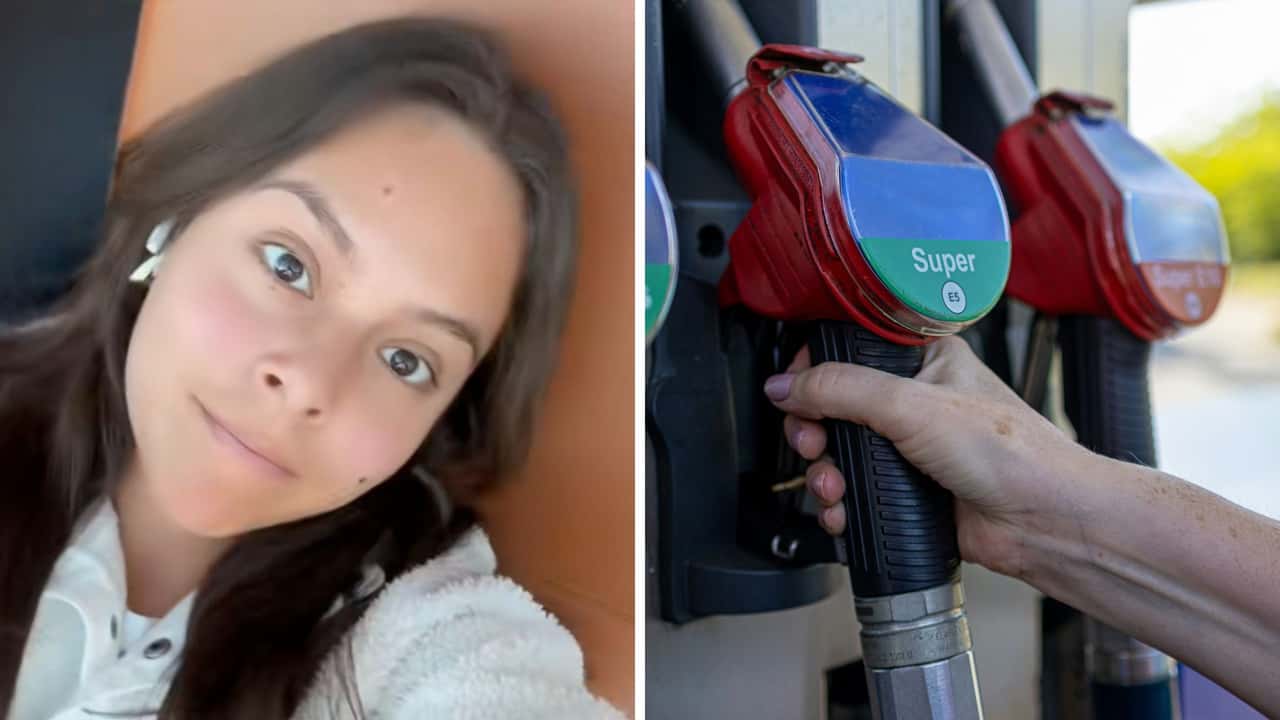 Woman Pumps Gas by Herself For the First Time. Then the Nozzle Breaks Off and It Spews Out