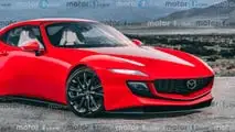 Rendering nuova sportiva Mazda, con motore rotativo