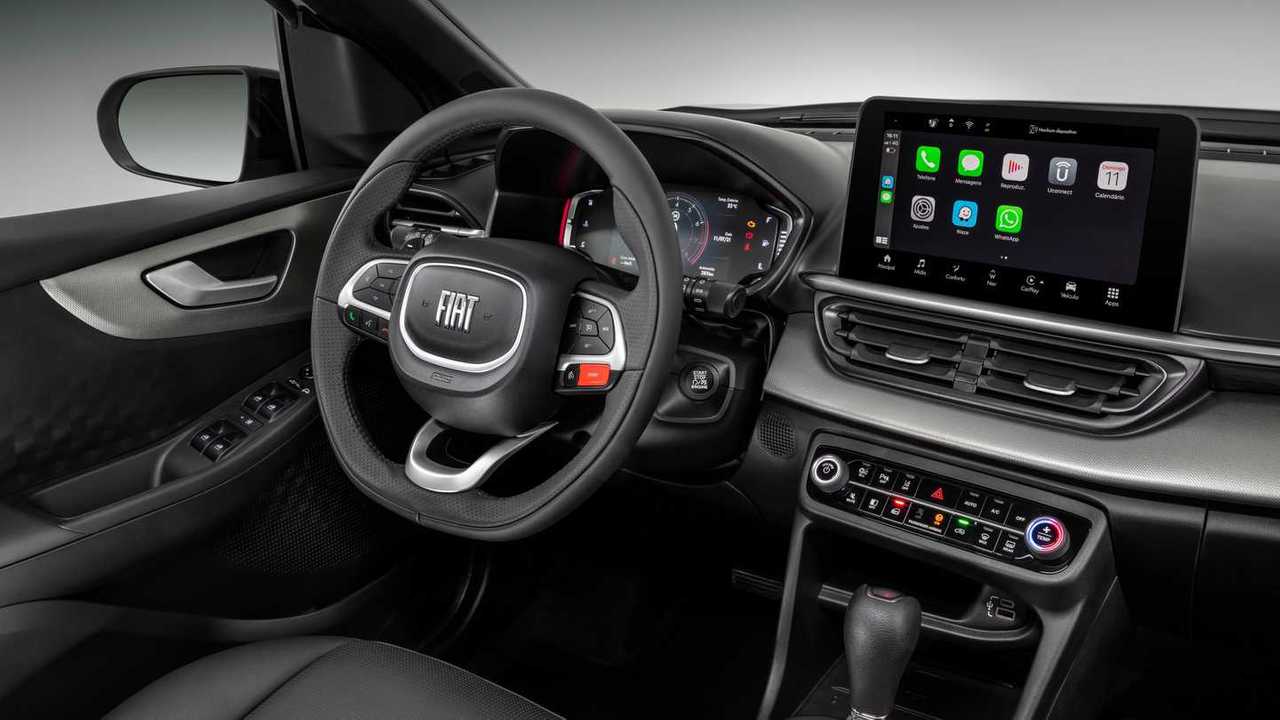 Detalhes do interior do Fiat Pulse Impetus