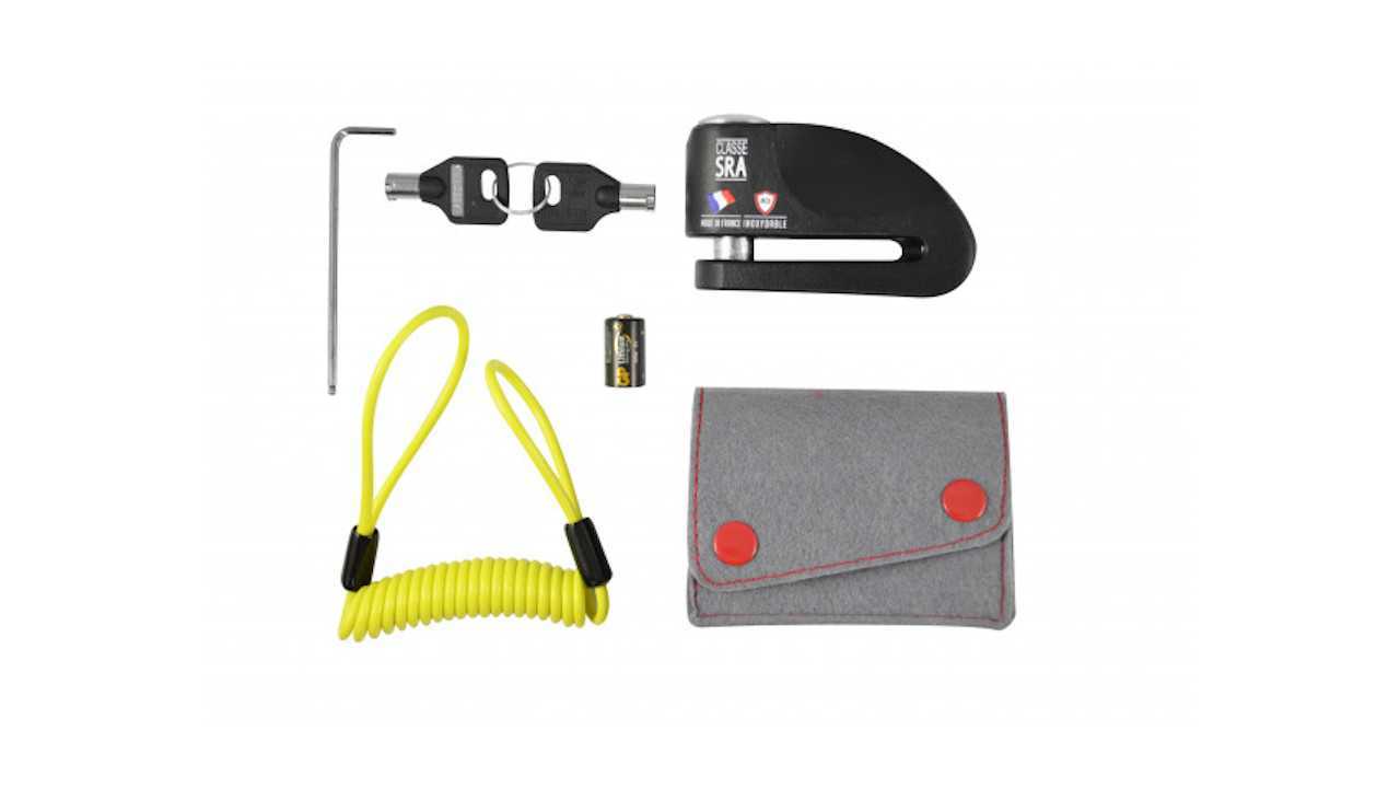 Top Block Motorcycle Disc Lock With 120 dB Alarm