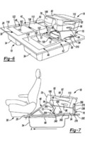 Chrysler Stow 'n Go seat patent photo