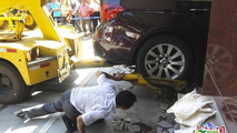 BMW 535i GT accident in China 03.07.2013