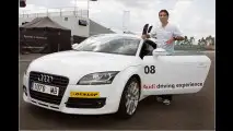 Star-Kicker fahren Audi