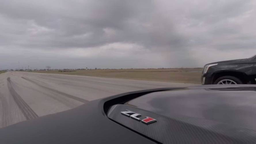 Hennessey Escalade Vs Chevy Camaro ZL1