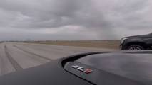Hennessey Cadillac Escalade Vs Chevrolet Camaro ZL1 Drag Yarışı