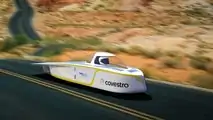 Sonnenwagen von 2019 bei der Bridgestone World Solar Challenge in Australien (Copyright: Sonnenwagen Aachen e.V.)