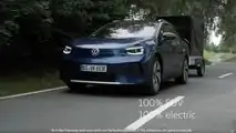 Volkswagen ID.4 camouflaged prototype - towing