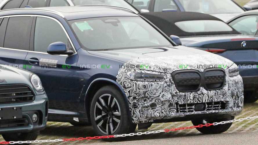 BMW iX3 Facelift Already Spotted Testing With Fascias Covered