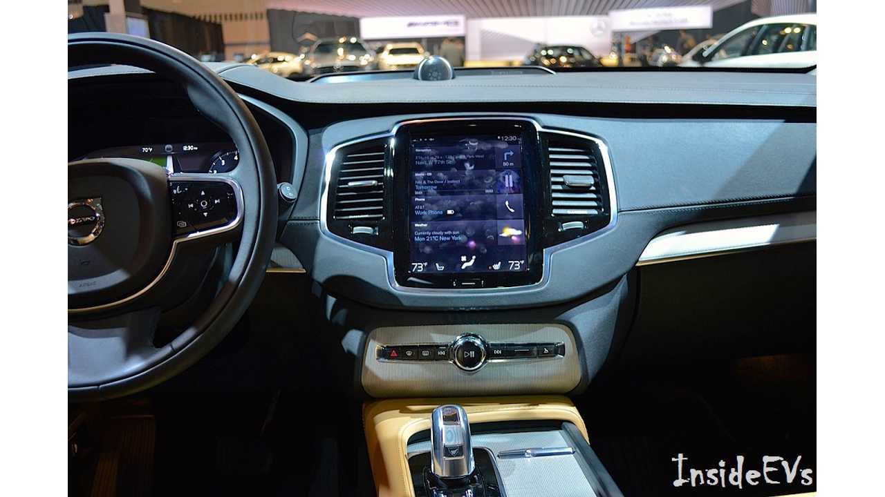 Volvo XC 90 T8 Interior - From 2015 Chicago Auto Show (Image:InsideEVs/Mike Anthony)