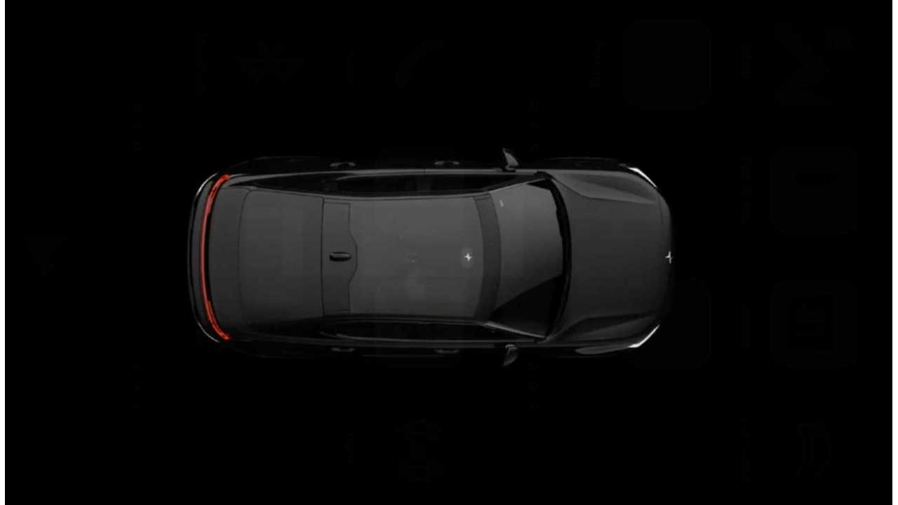 See Overhead View Of New Electric Polestar 2