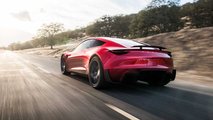 Tesla Roadster alla guida