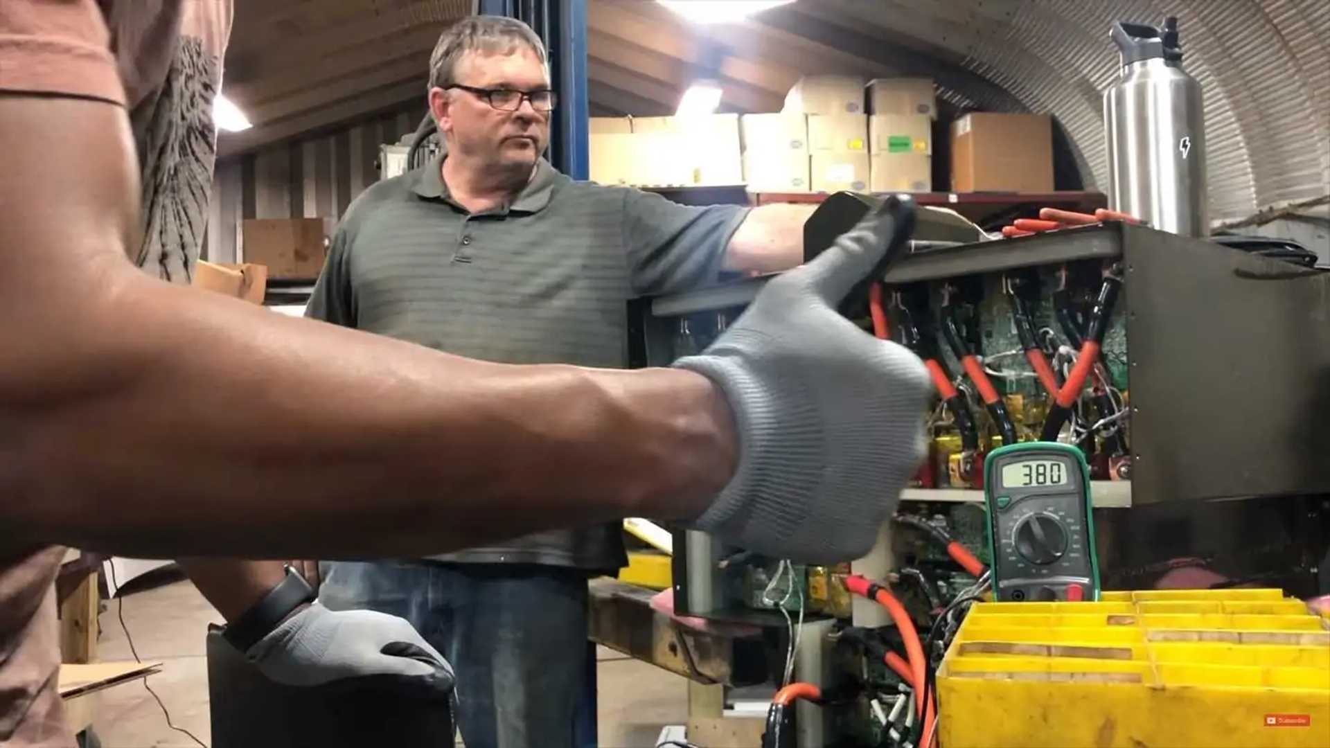 This Ford F-450 May Be The First Tesla-Powered Pickup Truck Ever