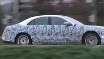 2021 Mercedes-Benz S-Klasse Weniger Camo Spy Video (Screenshots)
