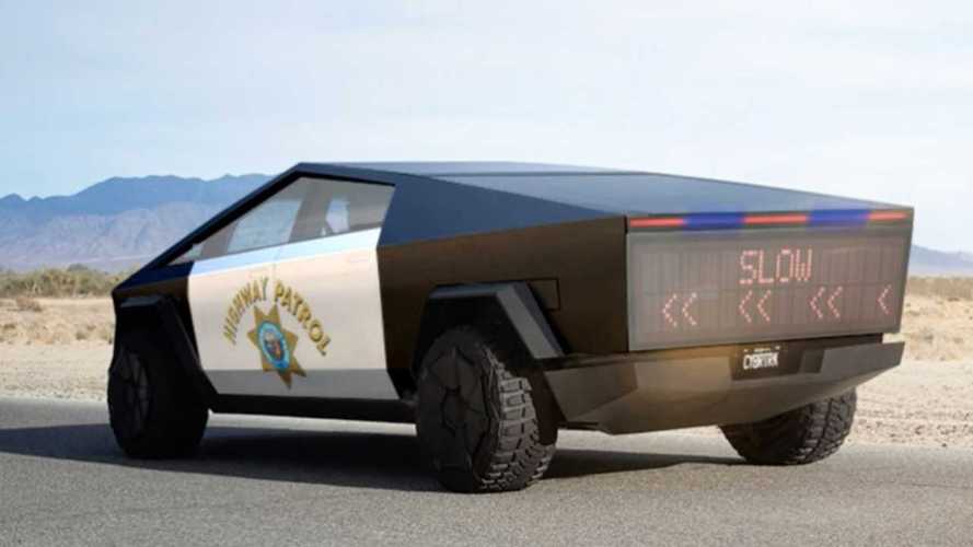 New Tesla Cybertruck Mock-Ups Include Border Patrol With Tesla ATV