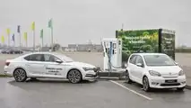 Ladesäule mit Schwungrad-Technik
