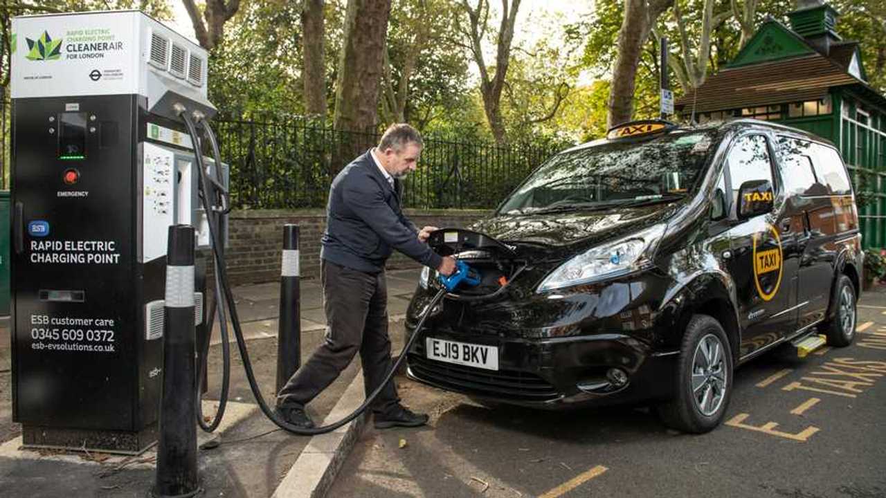 Un taxi elettrico di Londra