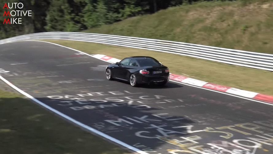 2018 BMW M2 CS screenshot from spy video